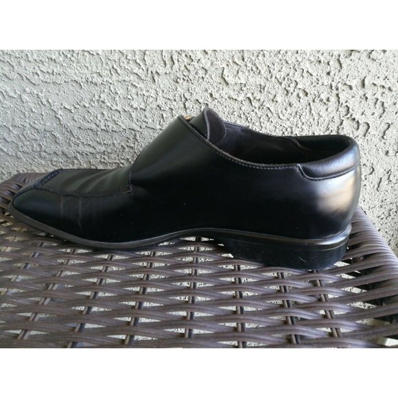 DONALD J PLINER Black Leather Monk Buckle‎ Strap Dress Shoes Men 8M main image 11